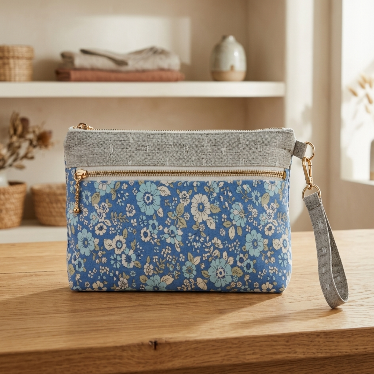 Double Zip Wristlet