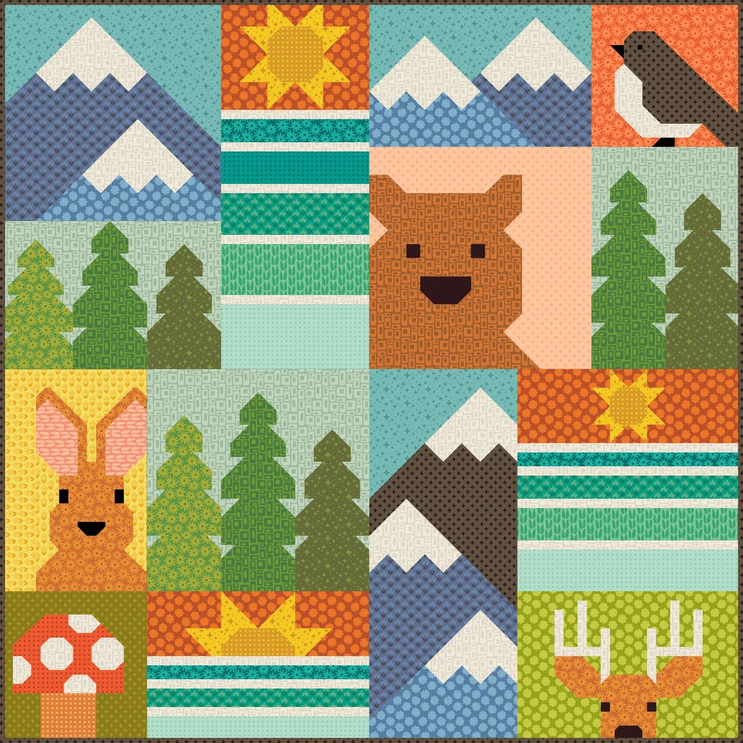 Great Outdoors Sampler Quilt Kit — 40" x 40"